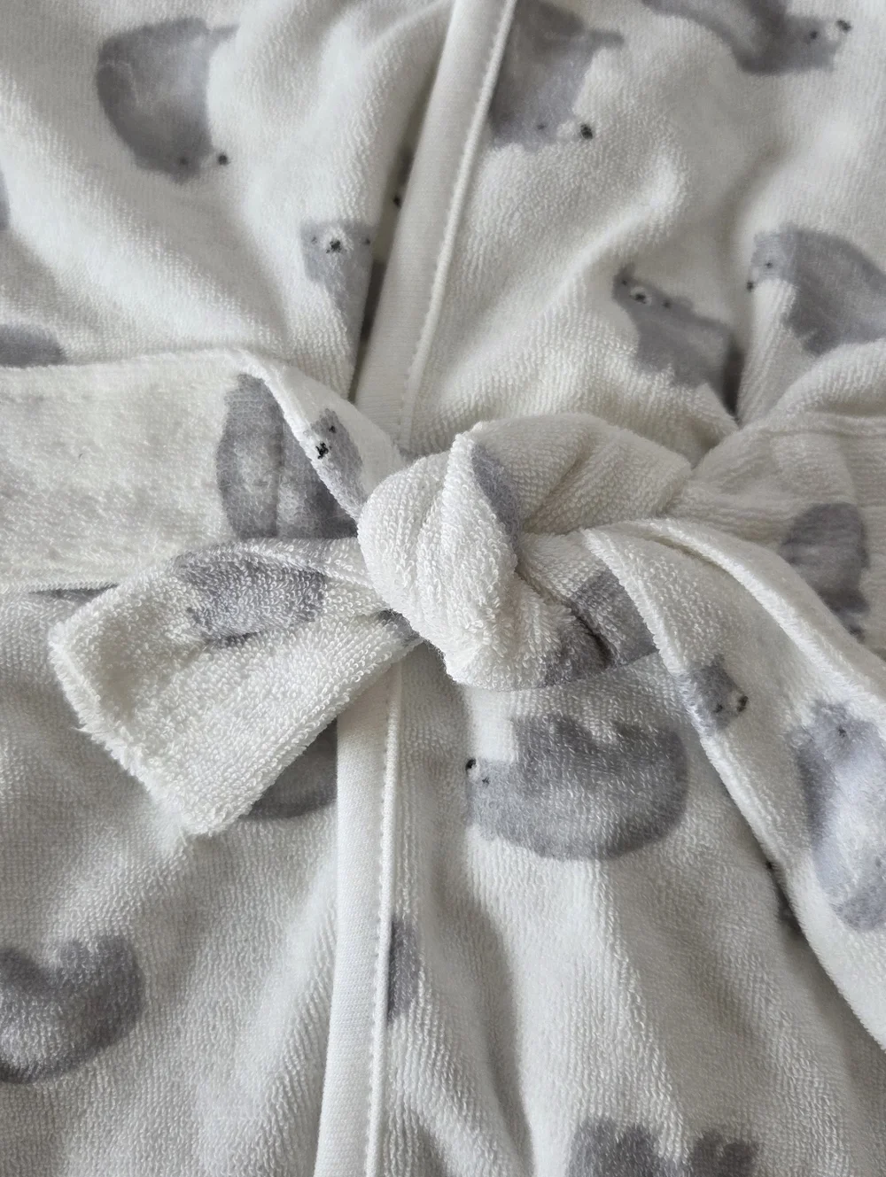 Carter's Just One You Baby Polar Bear Hooded Robe White 0-9M NWT